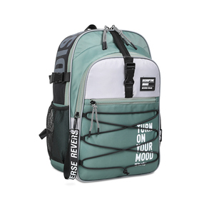MOCHILA ISTUDY 17 VERDE CON DETALLE NEGRO Y GRIS MOCHILA ISTUDY 17 VERDE CON DETALLE NEGRO Y GRIS