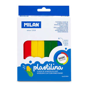 PLASTILINA MILAN BARRA 4 COLORES 330GRS 8U PLASTILINA MILAN BARRA 4 COLORES 330GRS 8U