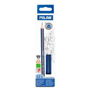 LAPIZ DE GRAFITO MILAN TRIANGULARES 2B 12U LAPIZ DE GRAFITO MILAN TRIANGULARES 2B 12U