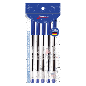 BOLIGRAFO ARTESCO HEXAGONAL CR31 TINTA AZUL 6U BOLIGRAFO ARTESCO HEXAGONAL CR31 TINTA AZUL 6U