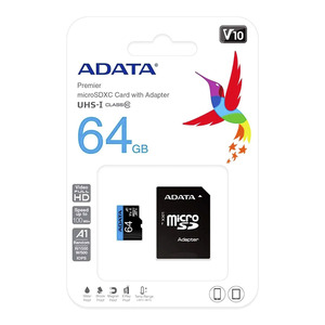 MEMORIA ADATA MICRO SD 64GB AUSDX64GUICL10A MEMORIA ADATA MICRO SD 64GB AUSDX64GUICL10A