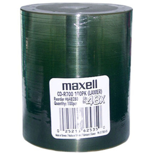 CD MAXELL 80 MINUTOS 48 X 100 UNIDADES 100 PK 48X CD MAXELL 80 MINUTOS 48 X 100 UNIDADES 100 PK 48X