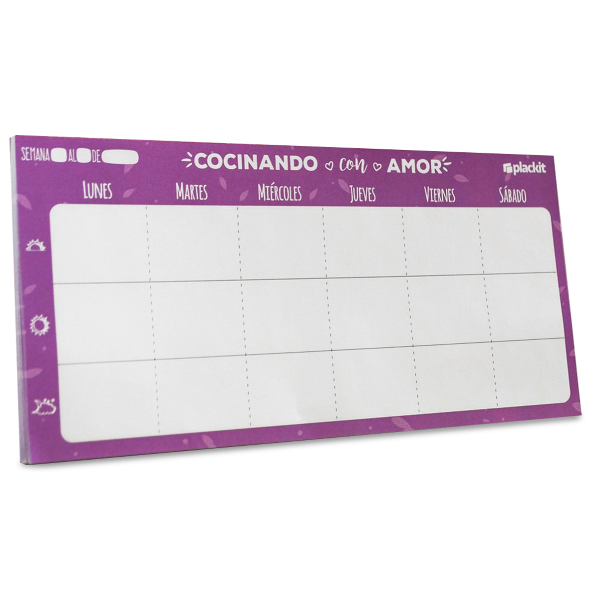 MAGNETICO MENU SEMANAL PLACKIT   COCINAR