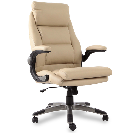 SILLA GERENCIAL DE PU COLOR BLANCO HUESO 4TUNE