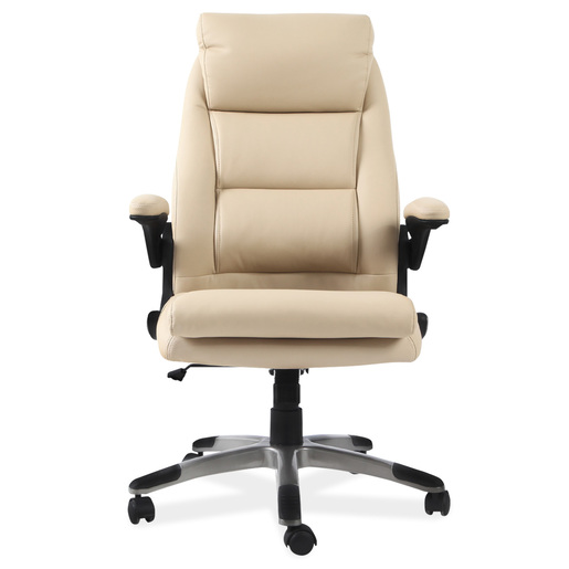 SILLA GERENCIAL DE PU COLOR BLANCO HUESO 4TUNE