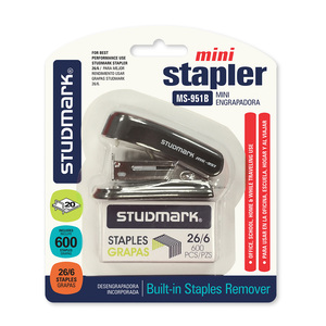 ENGRAPADORA STUDMARK MINI 26/6 + GRAPAS (BLISTER)