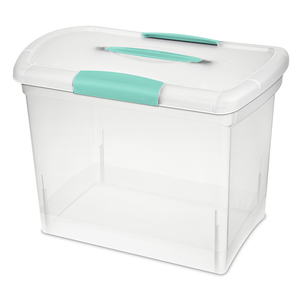 CAJA PLASTICA PORTATIL PARA ARCHIVO PERSONAL C/T Y AGARRADERA CAJA PLASTICA PORTATIL PARA ARCHIVO PERSONAL C/T Y AGARRADERA