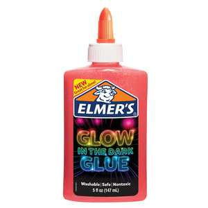 GOMA ELMERS GLOW IN THE DARK ROSADO 5OZ