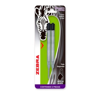 REPUESTO TINTA ZEBRA 2U (BASE ACEITE, 1.0 MM ) REPUESTO TINTA ZEBRA 2U (BASE ACEITE, 1.0 MM )