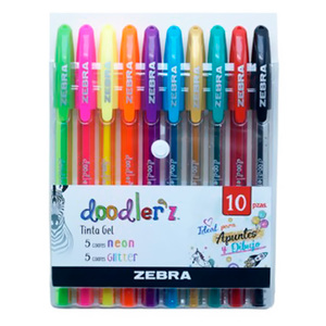 BOLIGRAFOS DE COLORES GEL DOODLERZ 10U