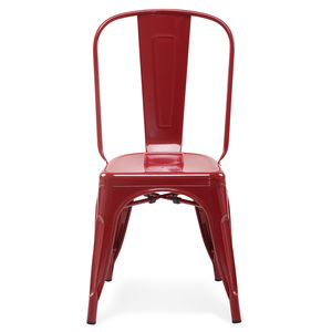 SILLA DE METAL ROJA