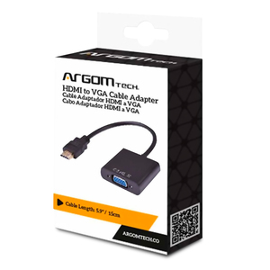 ADAPTADOR ARGOM HDMI A VGA ARG-CB-0055 ADAPTADOR ARGOM HDMI A VGA ARG-CB-0055