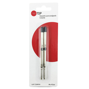 REPUESTO DE TINTA NEGRA RED TOP PARA BOLIGRAFO 2U REPUESTO DE TINTA NEGRA RED TOP PARA BOLIGRAFO 2U
