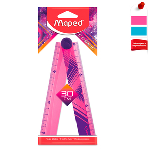 REGLA PLEGABLE COSMIC TEEN MAPED 15/30CM REGLA PLEGABLE COSMIC TEEN MAPED 15/30CM