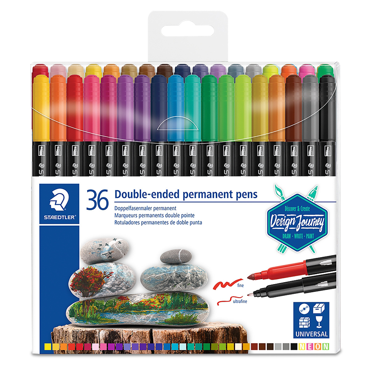 ROTULADOR STAEDTLER DOBLE PUNTA PERMANENTE 36U
