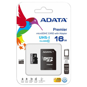 MEMORIA MICRO SD 16GB CALSE 10 C/ADAPTADOR ADATA MEMORIA MICRO SD 16GB CALSE 10 C/ADAPTADOR ADATA