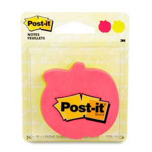 POST-IT NOTAS ADHESIVAS DISEÑO MANZANA, 2 PADS POST-IT NOTAS ADHESIVAS DISEÑO MANZANA, 2 PADS