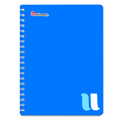 CUADERNO ESPIRAL ARIMANY U CUADROS 100H (PASTA SEMI DURA)