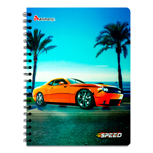 CUADERNO ESPIRAL ARIMANY SPEED LINEAS 100H (PASTA SEMI DURA)