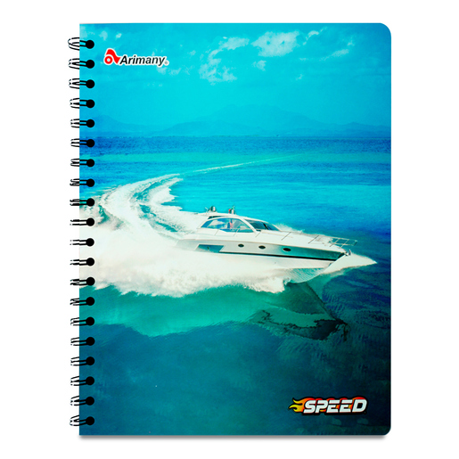 CUADERNO ESPIRAL ARIMANY SPEED LINEAS 100H (PASTA SEMI DURA)