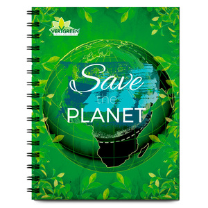 CUADERNO ESPIRAL ARIMANY VERY GREEN CUADROS 100H