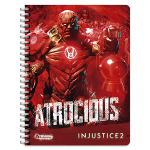 CUADERNO ESPIRAL ARIMANY INJUSTICE LINEAS 100H