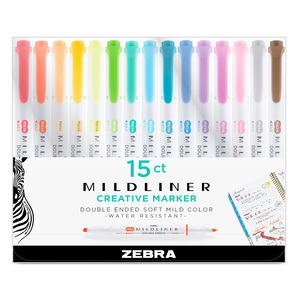 MARCADOR MILDLINER DOBLE PUNTA LETTERING 15U