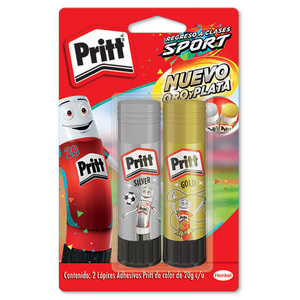 LAPIZ ADHESIVO PRITT SPORTS 2U (GOLD + SILVER) LAPIZ ADHESIVO PRITT SPORTS 2U (GOLD + SILVER)