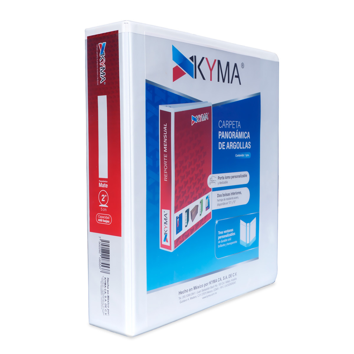 CARPETA 2 P. BLANCA KYMA OPACA, ARILLO O, PANORAMICA