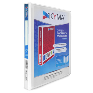 CARPETA 1/2 P. BLANCA KYMA BRILLANTE, ARILLO O, PANORAMICA CARPETA 1/2 P. BLANCA KYMA BRILLANTE, ARILLO O, PANORAMICA