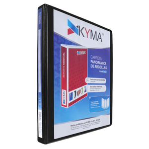 CARPETA 1/2 P. NEGRA KYMA BRILLANTE, ARILLO O, PANORAMICA CARPETA 1/2 P. NEGRA KYMA BRILLANTE, ARILLO O, PANORAMICA