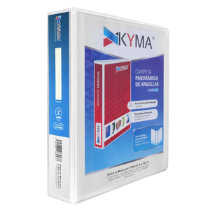 CARPETA 2 P. BLANCA KYMA BRILLANTE, ARILLO O, PANORAMICA CARPETA 2 P. BLANCA KYMA BRILLANTE, ARILLO O, PANORAMICA