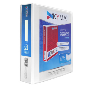 CARPETA 2 P. BLANCA KYMA BRILLANTE, ARILLO D, PANORAMICA CARPETA 2 P. BLANCA KYMA BRILLANTE, ARILLO D, PANORAMICA