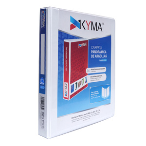 CARPETA 1 P. OFICIO BLANCA KYMA BRILLANTE, ARILLO O, PANORAMICA CARPETA 1 P. OFICIO BLANCA KYMA BRILLANTE, ARILLO O, PANORAMICA