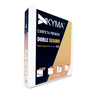 CARPETA 1.5 P. BLANCA KYMA (BRILLANTE, 2LOCK, CARPETA 1.5 P. BLANCA KYMA (BRILLANTE, 2LOCK,