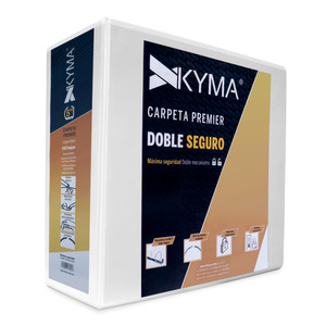 CARPETA 5 P. BLANCA KYMA (BRILLANTE, 2LOCK, ARILLO D, PANORAMICA) CARPETA 5 P. BLANCA KYMA (BRILLANTE, 2LOCK, ARILLO D, PANORAMICA)