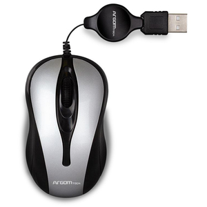 RATON USB RETRACTIL GRIS ARGON