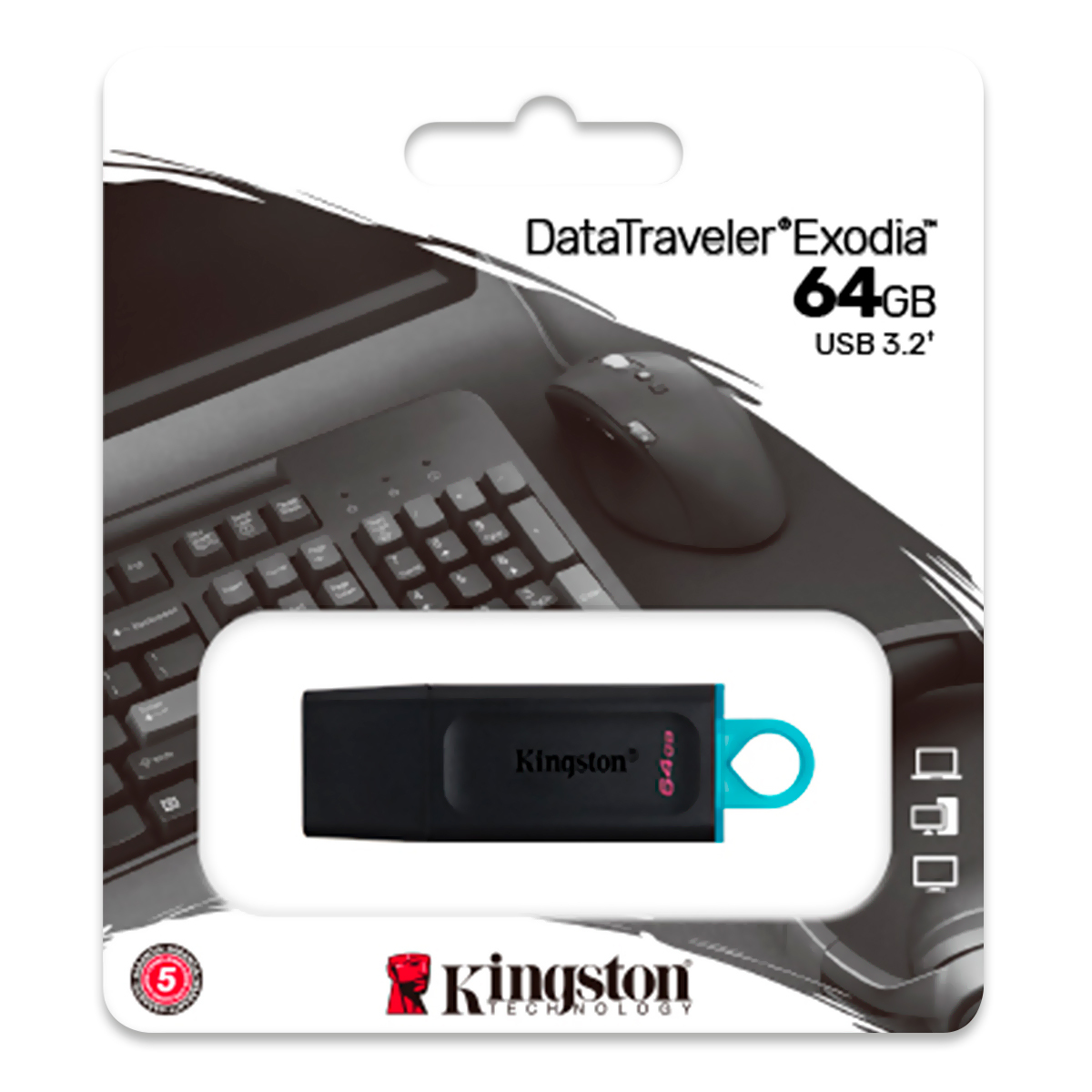 MEMORIA KINGSTON 64GB 3.2 DTX GEN1