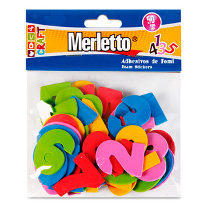 NUMERO FOAMI ADHESIVO MERLETTO (PEQUENO) NUMERO FOAMI ADHESIVO MERLETTO (PEQUENO)
