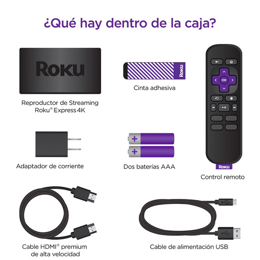 ROKU EXPRESS 4K | REPRODUCTOR DE STREAMING HD/4K/HDR
