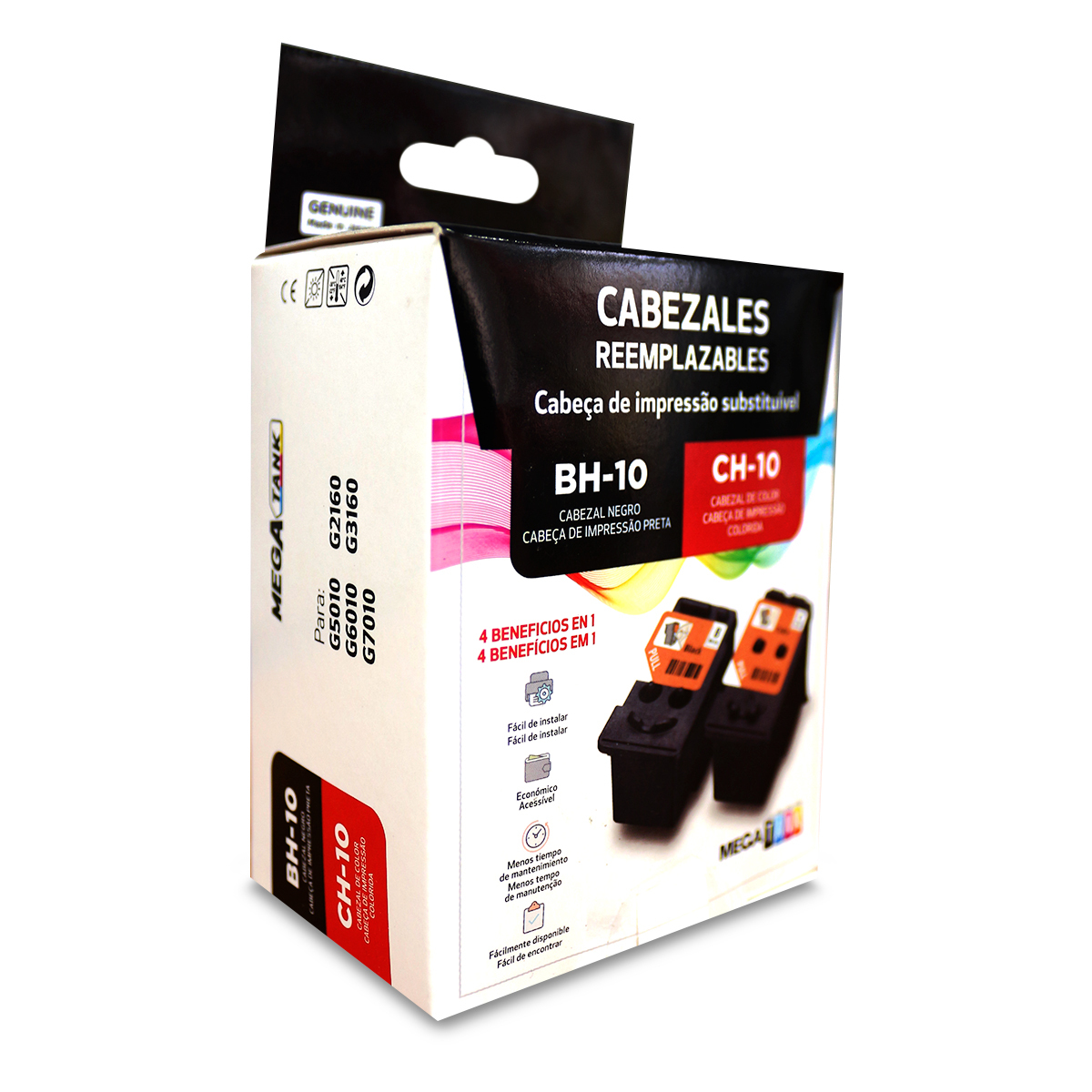 KIT DE CABEZALES CANON BH-10 CH-10 NEGRO Y COLOR