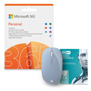 MICROSOFT 365 PERSONAL + MICROSOFT MOUSE BLUETOOTH MICROSOFT 365 PERSONAL + MICROSOFT MOUSE BLUETOOTH