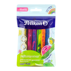 CRAYONES PELIKAN JUMBO TRIANGULARES 6U (COLORES CRAYONES PELIKAN JUMBO TRIANGULARES 6U (COLORES