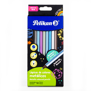 LAPICES DE COLOR PELIKAN METALICOS 12U LAPICES DE COLOR PELIKAN METALICOS 12U