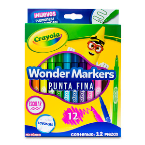 MARCADOR CRAYOLA COLOR WONDER 12U (PUNTA MEDIA) MARCADOR CRAYOLA COLOR WONDER 12U (PUNTA MEDIA)