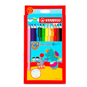 LAPICES DE COLOR STABILO TRIANGULAR JUMBO 12U LAPICES DE COLOR STABILO TRIANGULAR JUMBO 12U