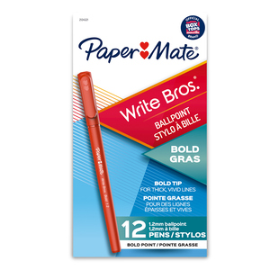 BOLIGRAFO PAPER MATE ROJO 1.2MM 12U (ESTILO WRITE BROS) BOLIGRAFO PAPER MATE ROJO 1.2MM 12U (ESTILO WRITE BROS)