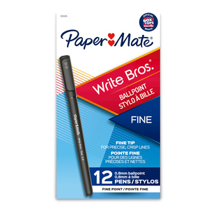 BOLÍGRAFO PAPER MATE NEGRO 0.8MM 12U (ESTILO WRITE BROS) BOLÍGRAFO PAPER MATE NEGRO 0.8MM 12U (ESTILO WRITE BROS)