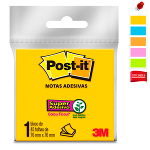 NOTAS ADHESIVAS POST-IT 3X3P 45H (SUPER STICKY) NOTAS ADHESIVAS POST-IT 3X3P 45H (SUPER STICKY)