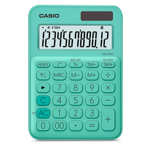 CALCULADORA CASIO 12 DIGITOS (MODELO MS-20UC-GN)